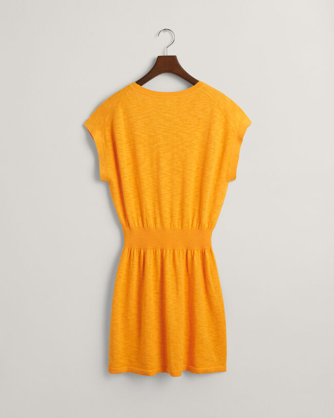 Vestido en mezcla de lino