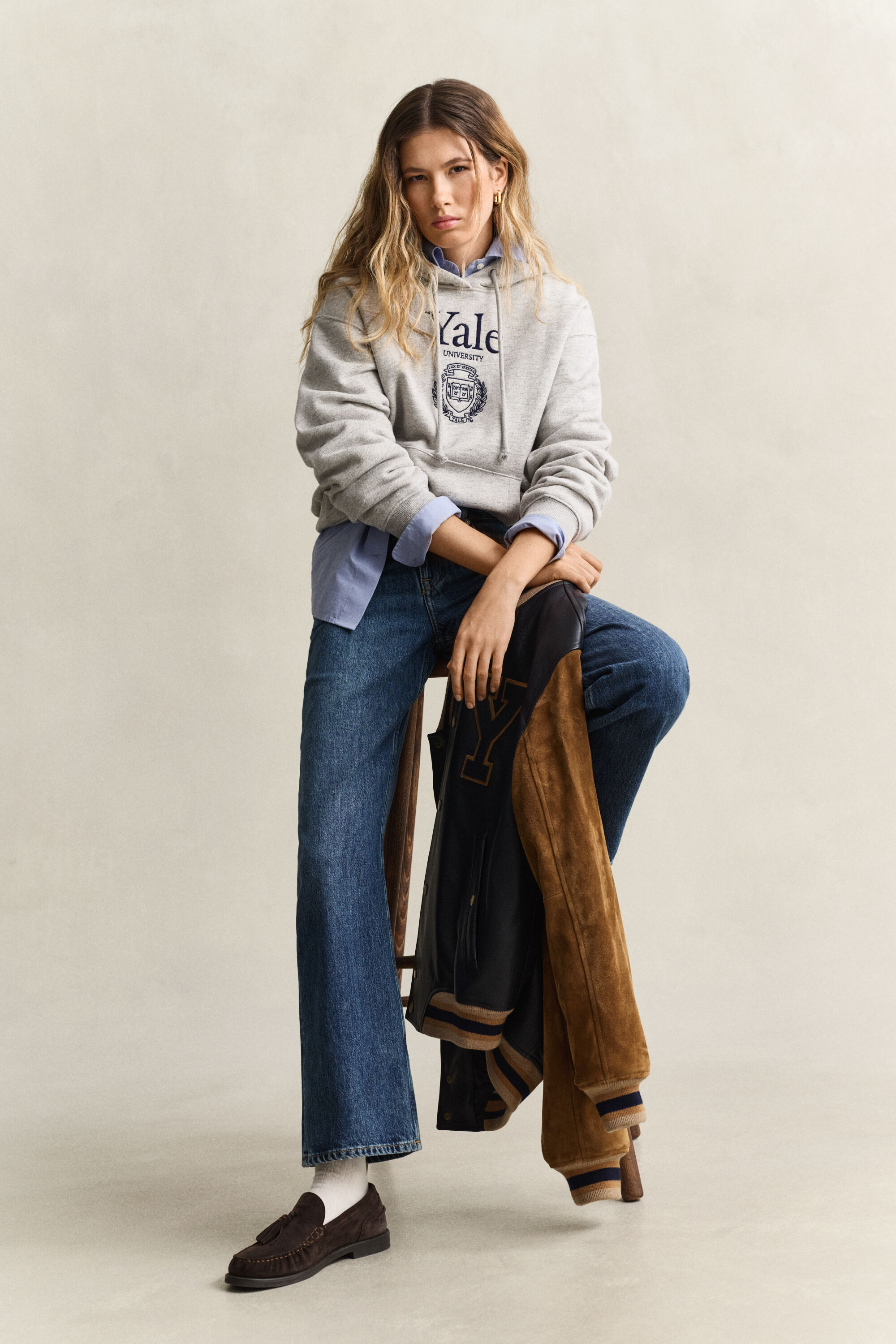 Sudadera con capucha y estampado Gant x Yale