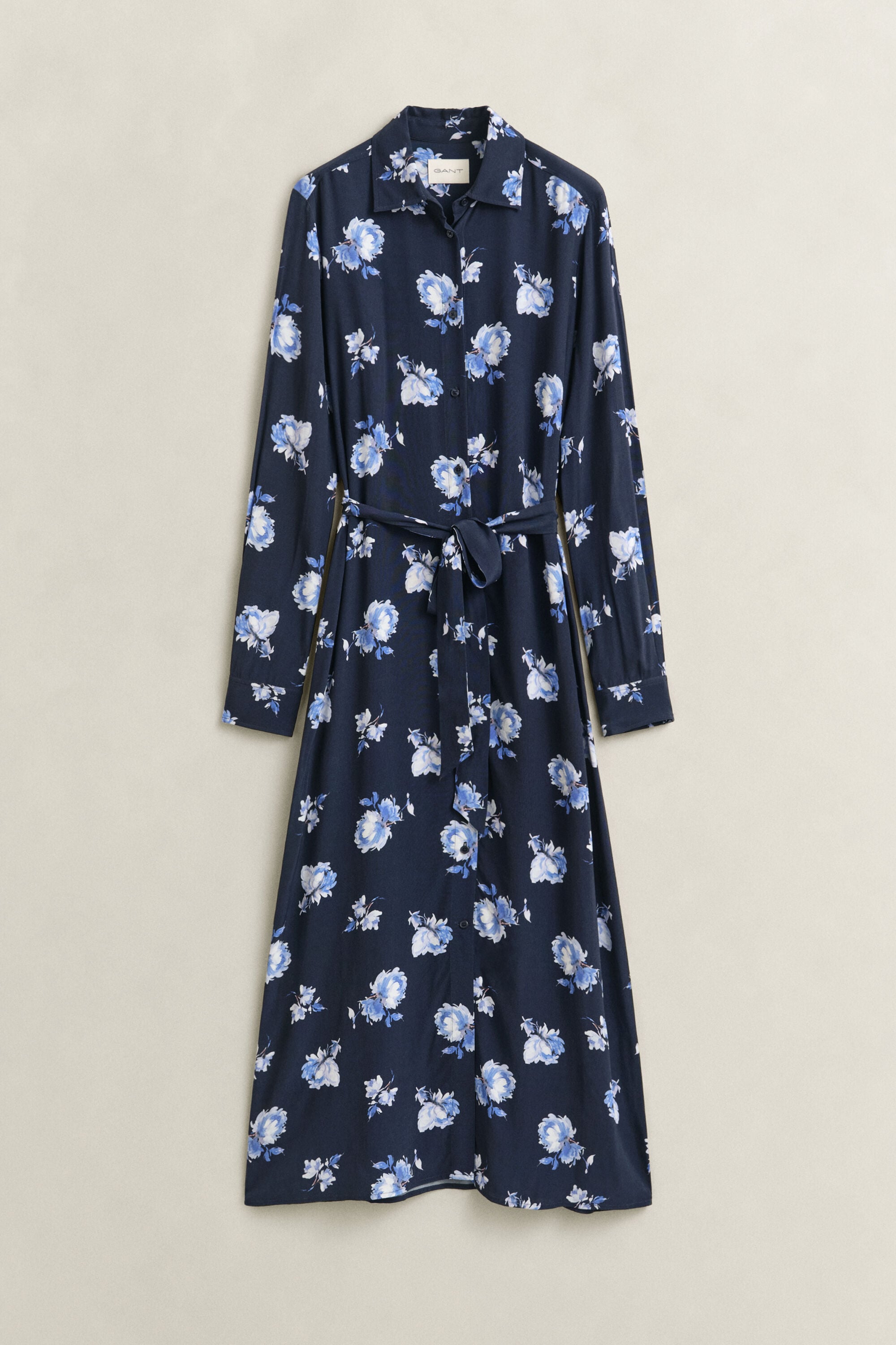 Vestido camisero con estampado floral