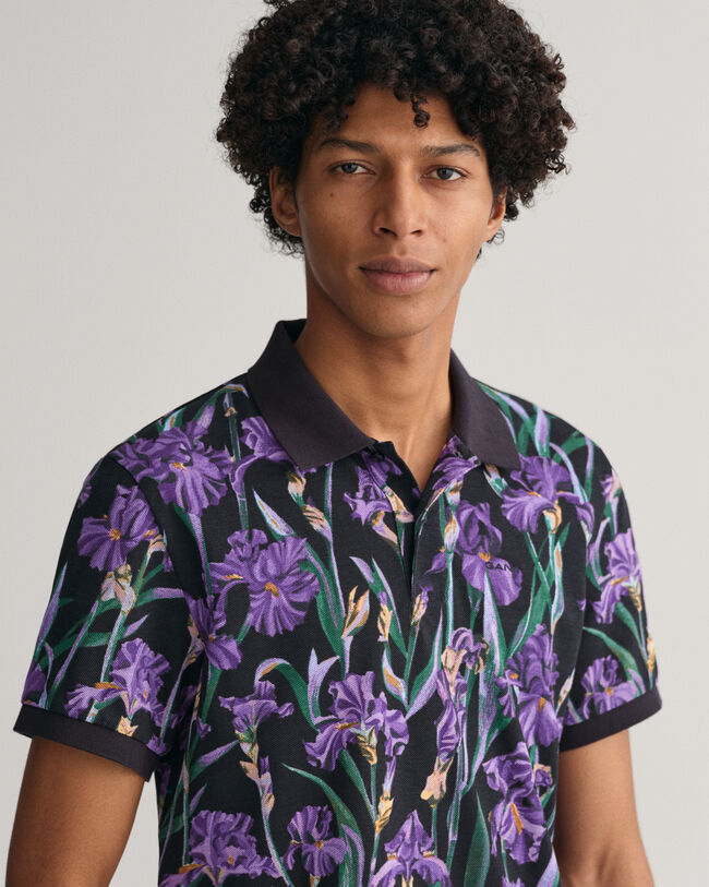 Polo de piqu&eacute; con estampado Iris