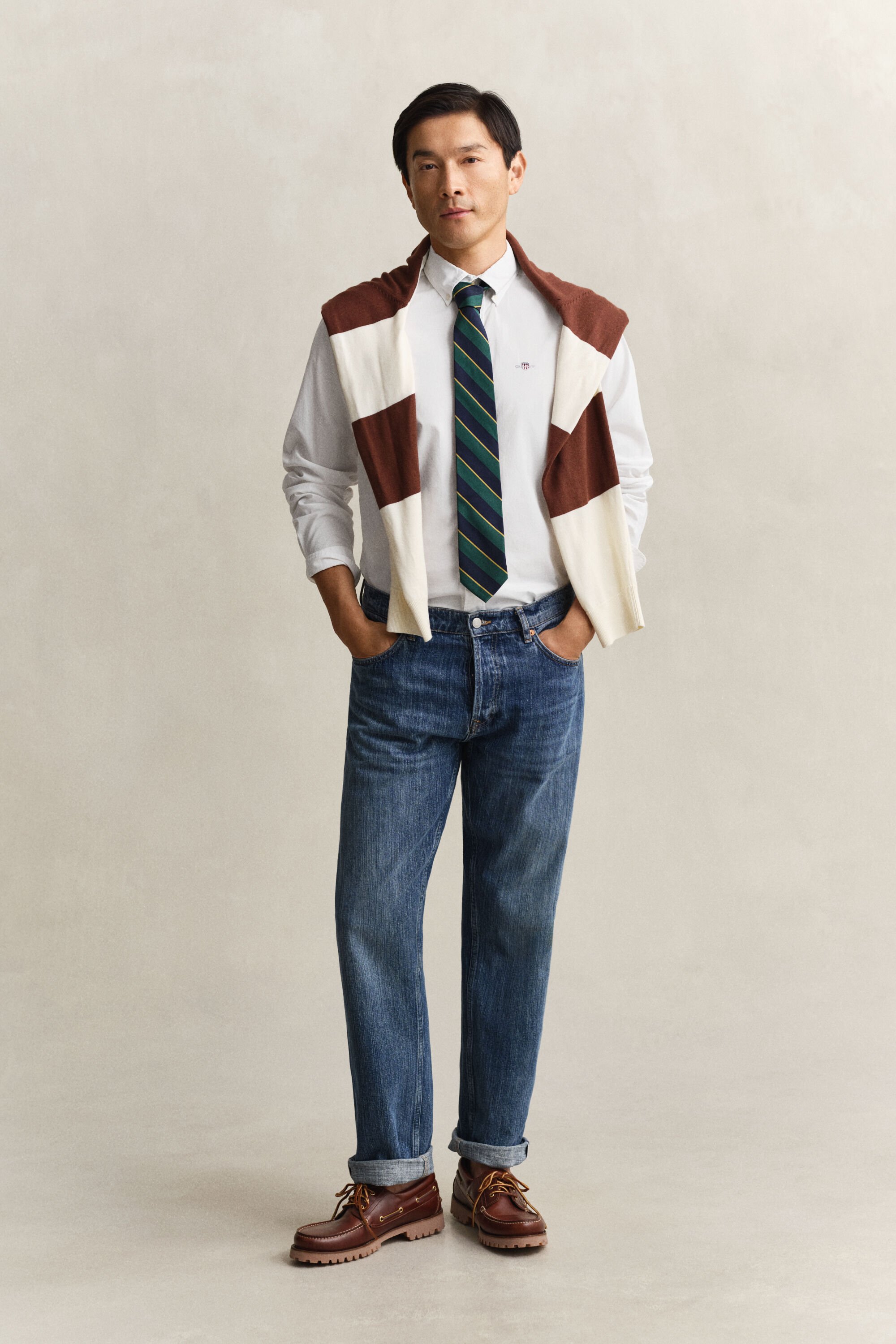 Camisa Slim Fit clásica de popelina