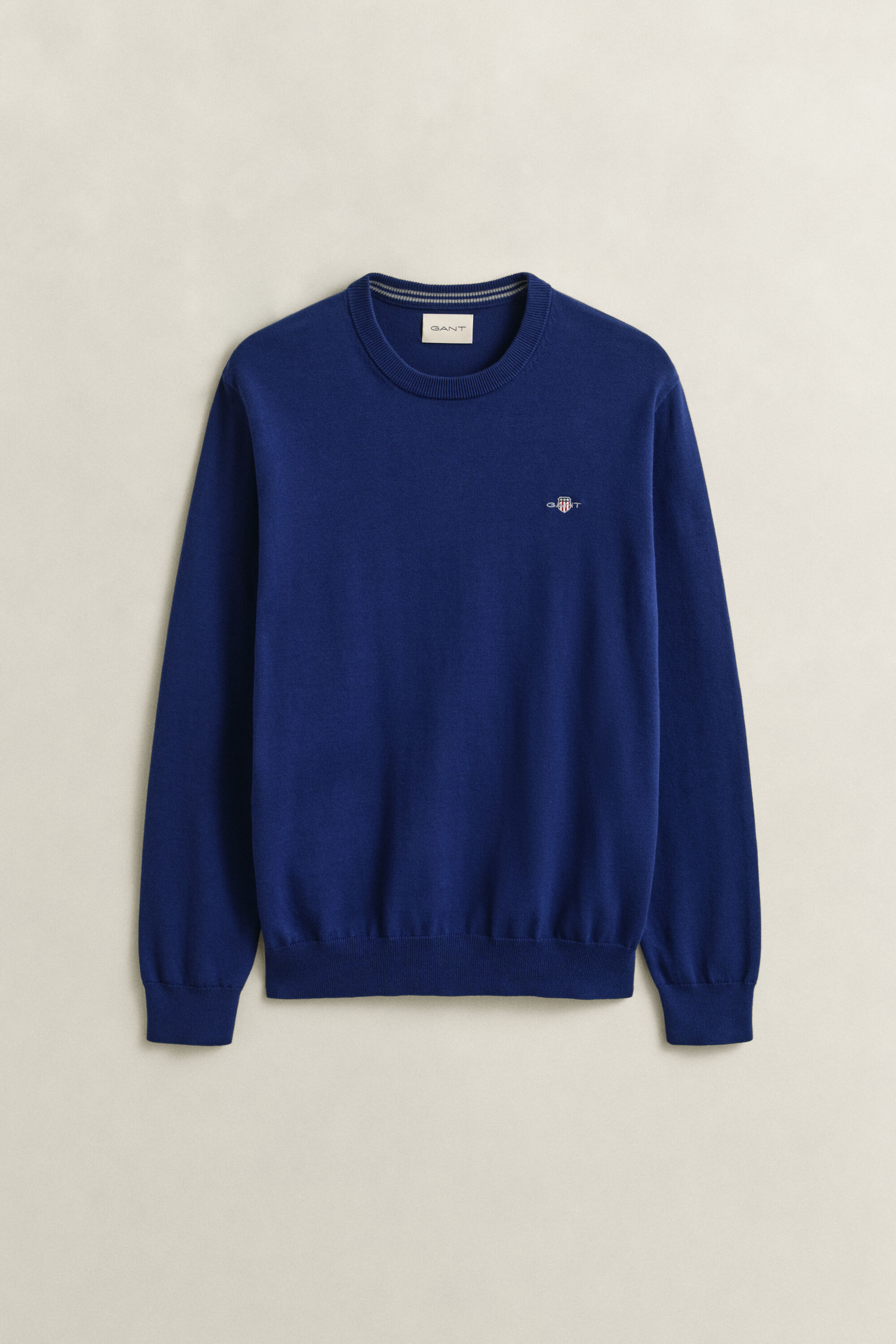 Jersey de algodón con cuello redondo