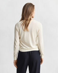 Cárdigan de punto ligero con cuello redondo