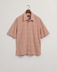 Camisa Relaxed Fit de manga corta y cuadros Seersucker