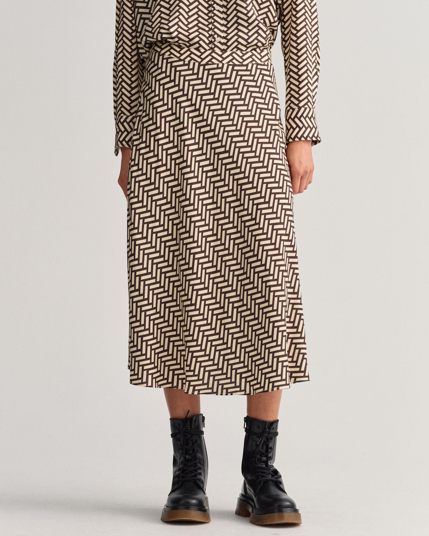 Falda acampanada Geometric