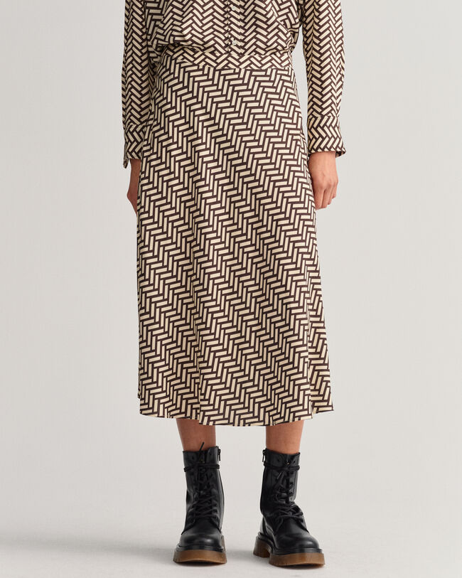 Falda acampanada Geometric