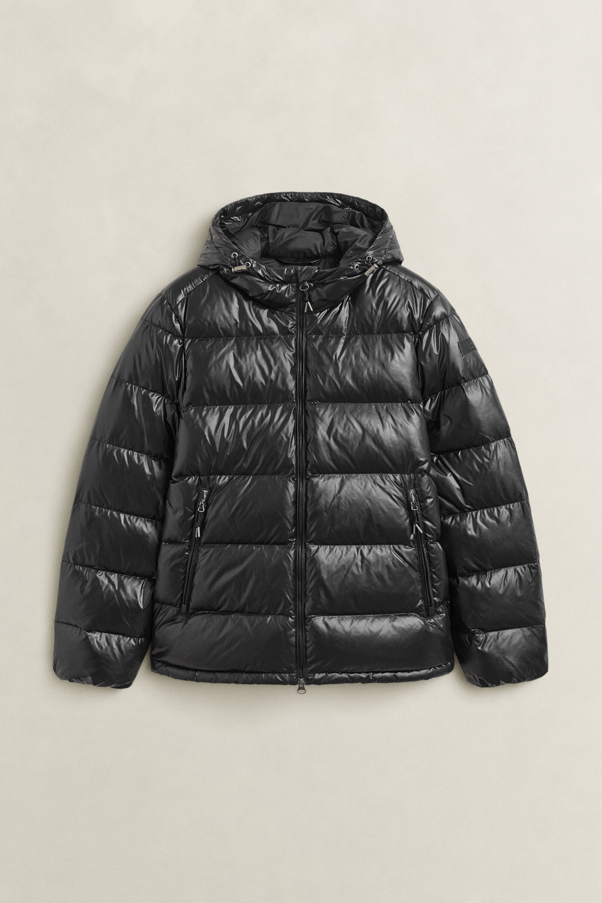Chaqueta de plumón brillante