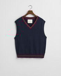 Chaleco con cuello de pico