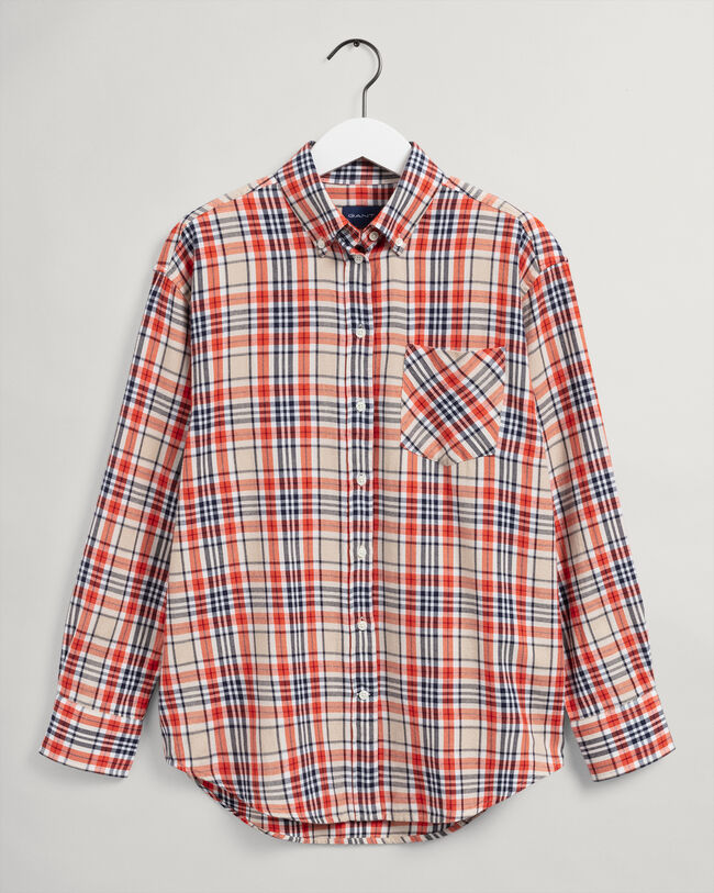 Camisa de franela Relaxed Fit a cuadros