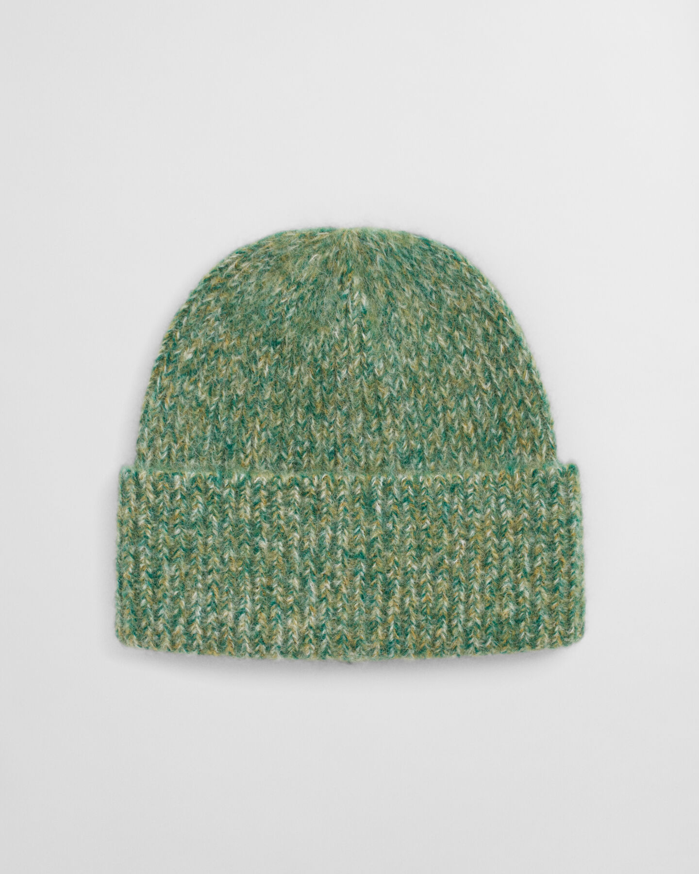 Gorro acanalado de mezcla de lana de alpaca