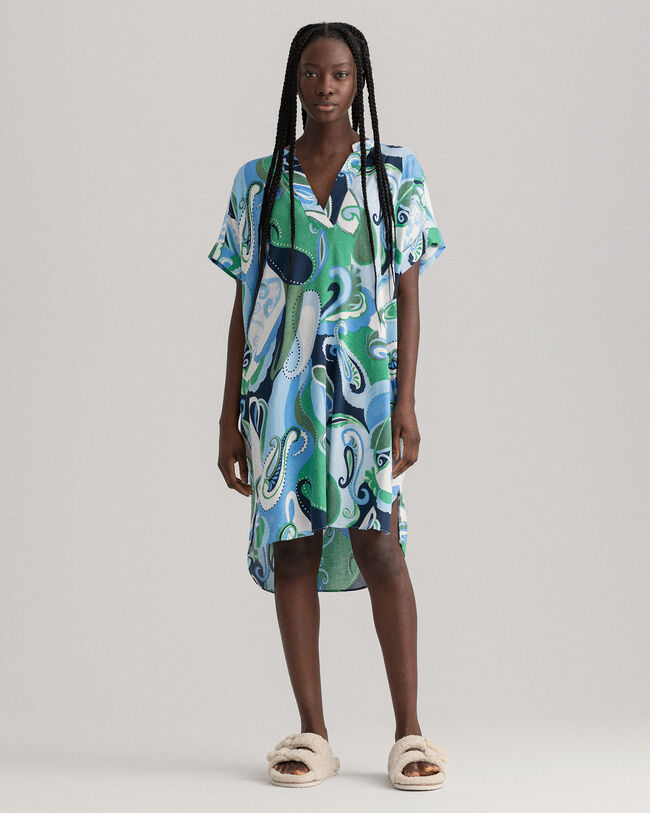 Túnica con estampado de cachemir