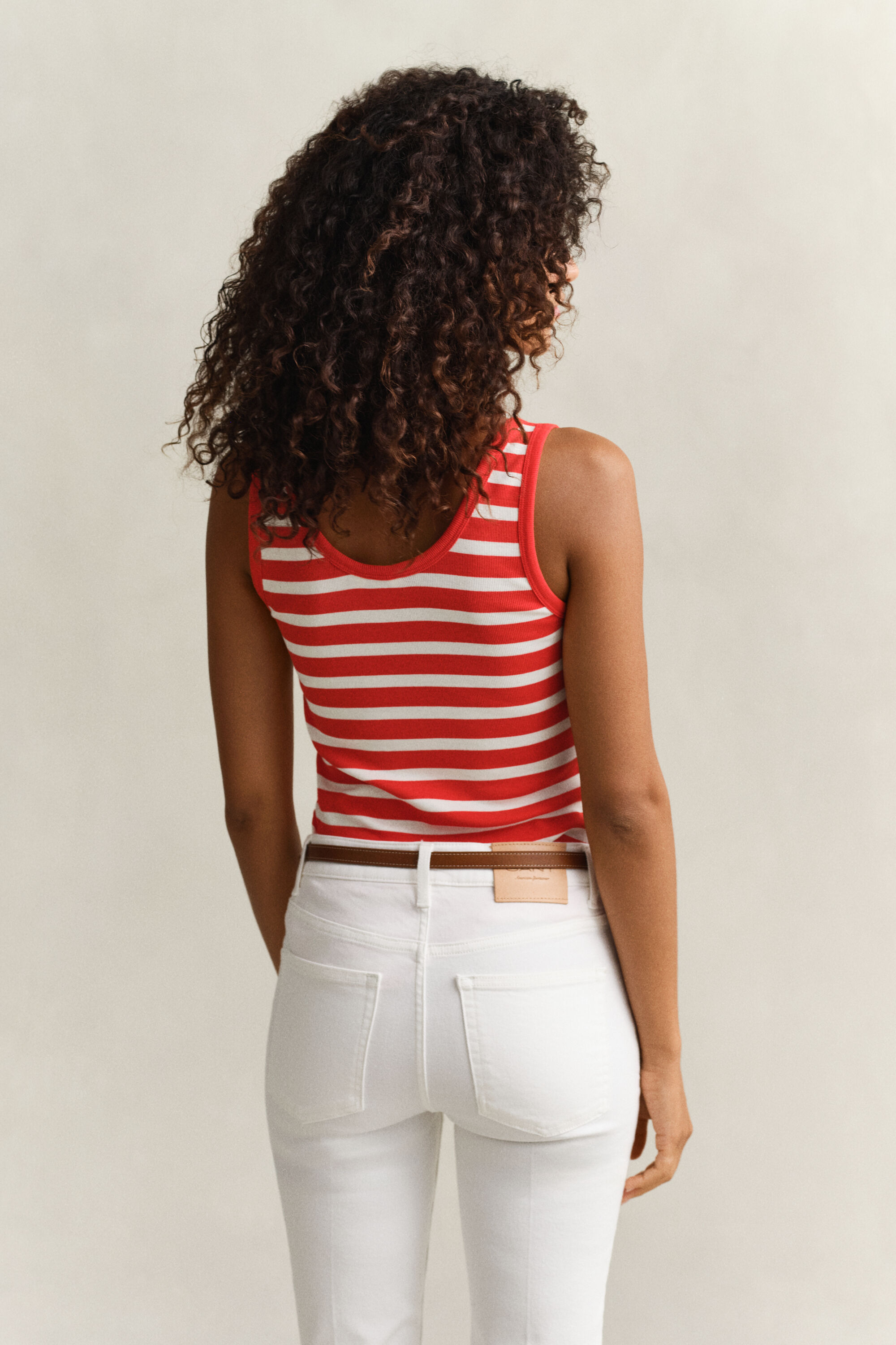 Camiseta de tirantes a rayas