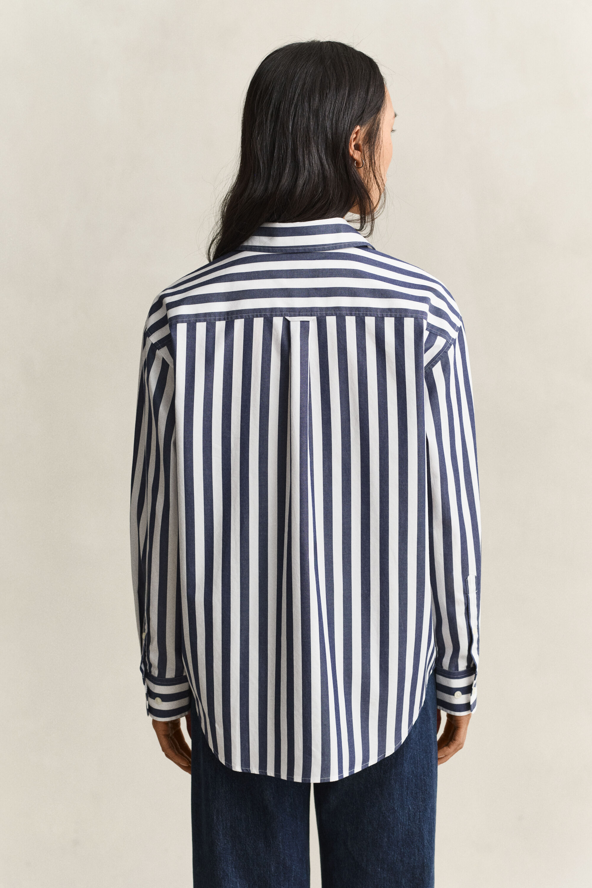 Camisa de popelina Relaxed Fit a rayas