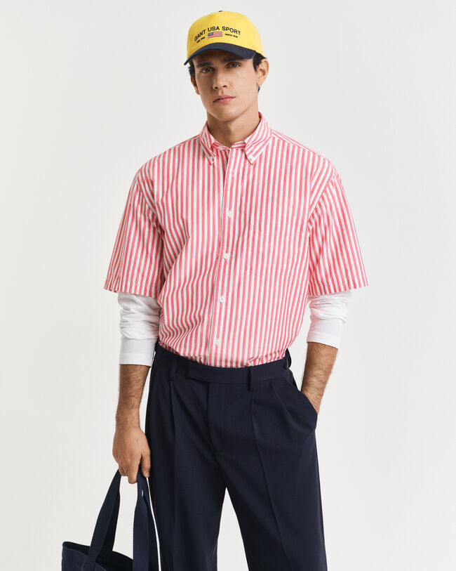 Camisa Relaxed Fit Heritage Poplin de manga corta