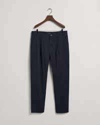 Pantalones chinos Slim Fit de sarga con pinzas