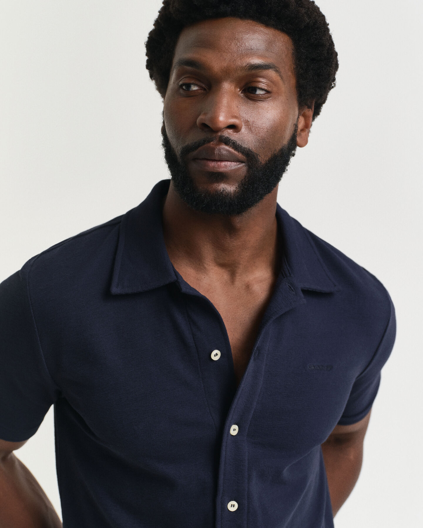 Camisa de manga corta con textura