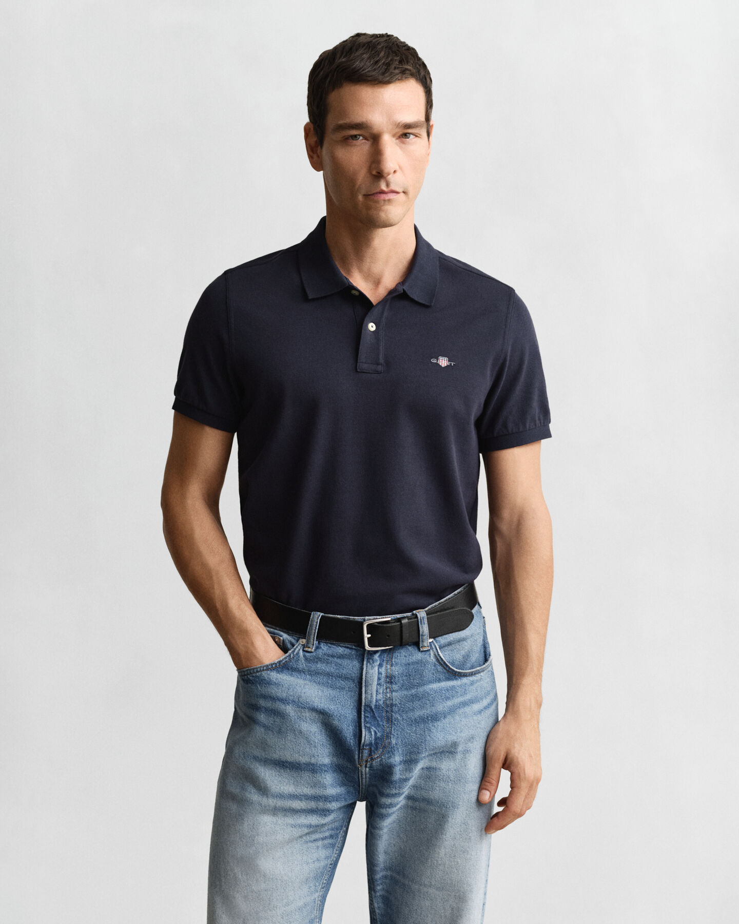 Polo de piqué Regular Fit Shield