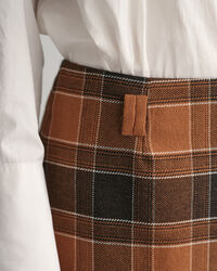 Minifalda de lana a cuadros