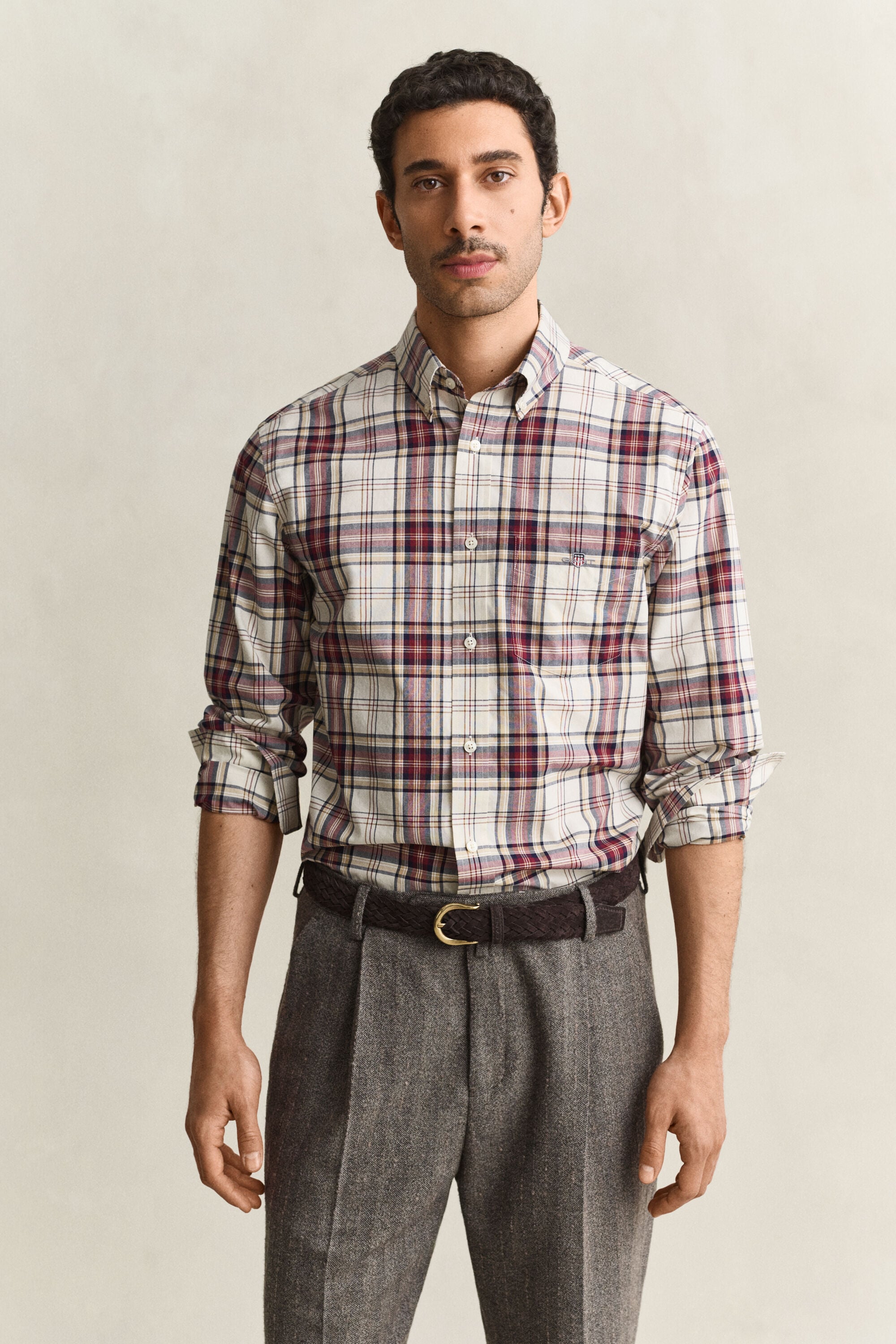 Camisa de popelina a cuadros