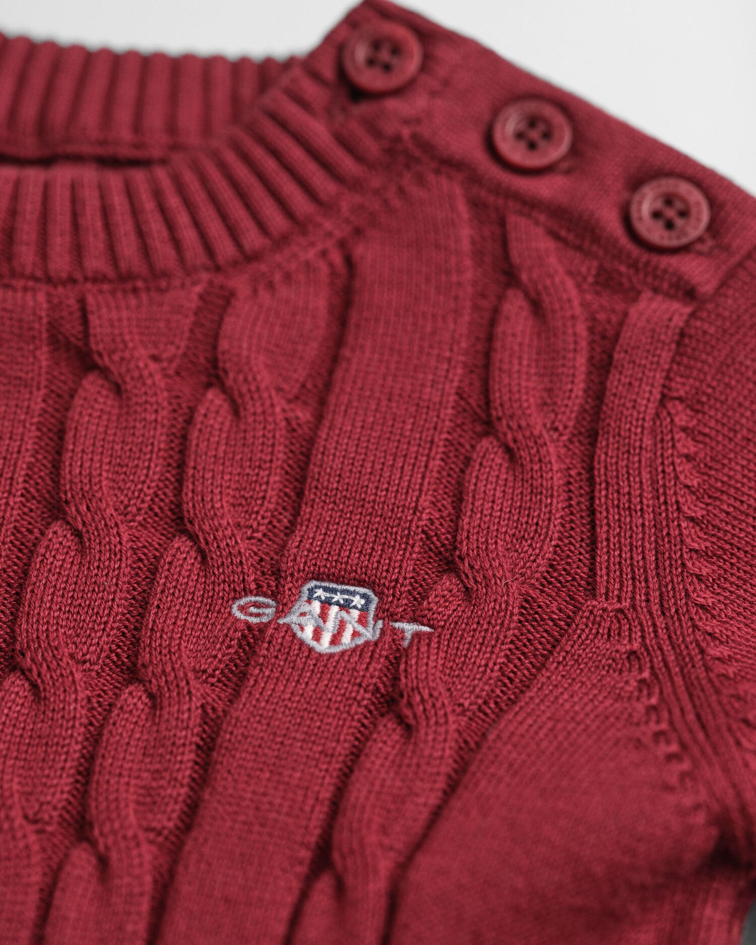 Vestido de punto de ochos de algodón Baby Girls