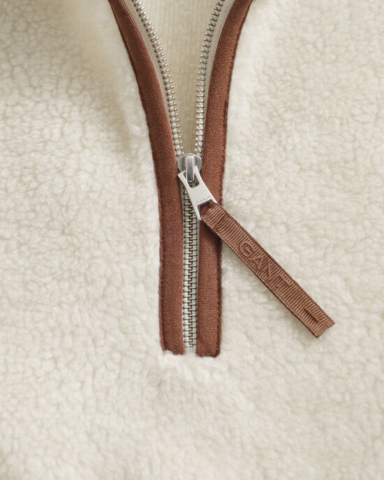 Forro polar con media cremallera