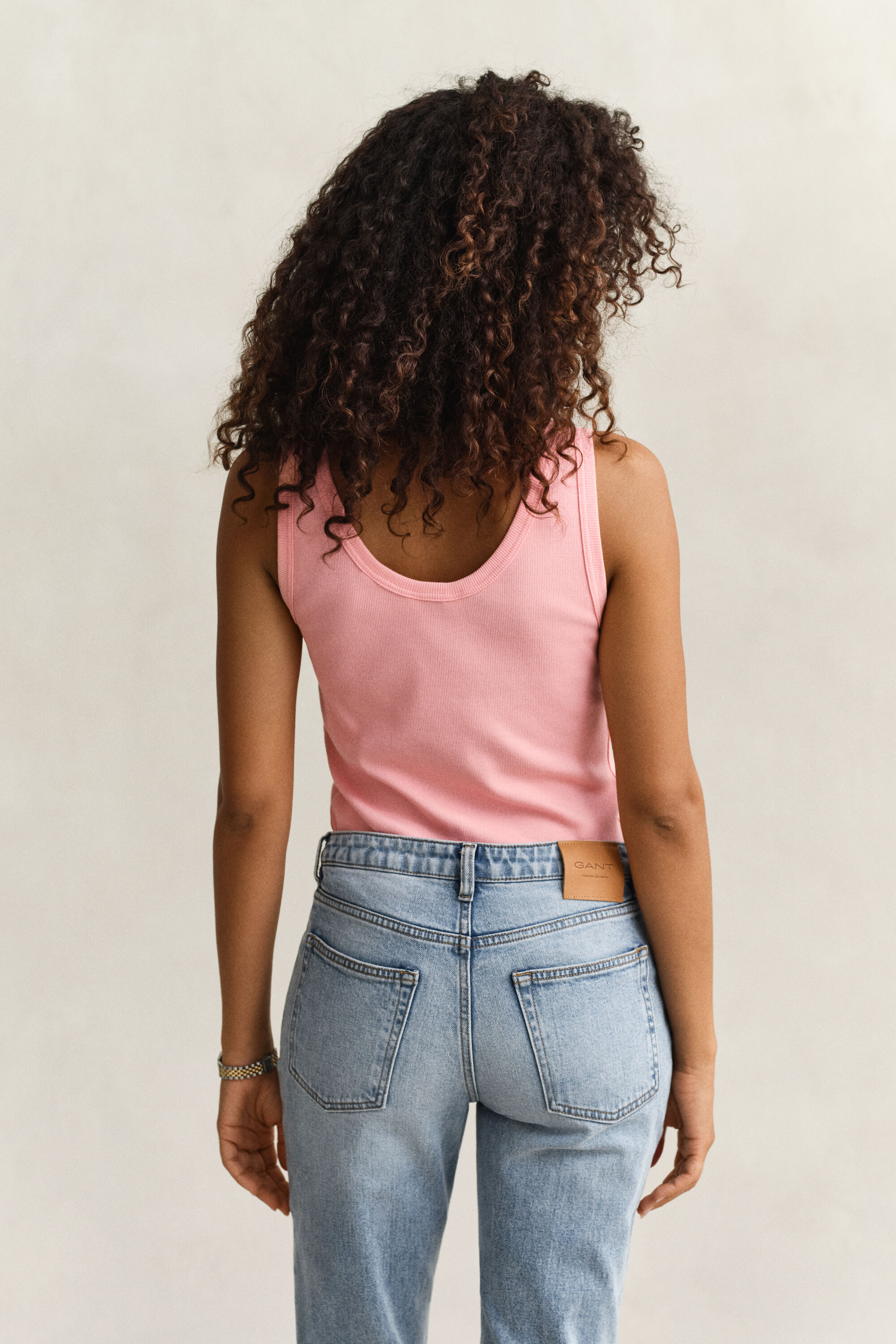 Camiseta de tirantes acanalada