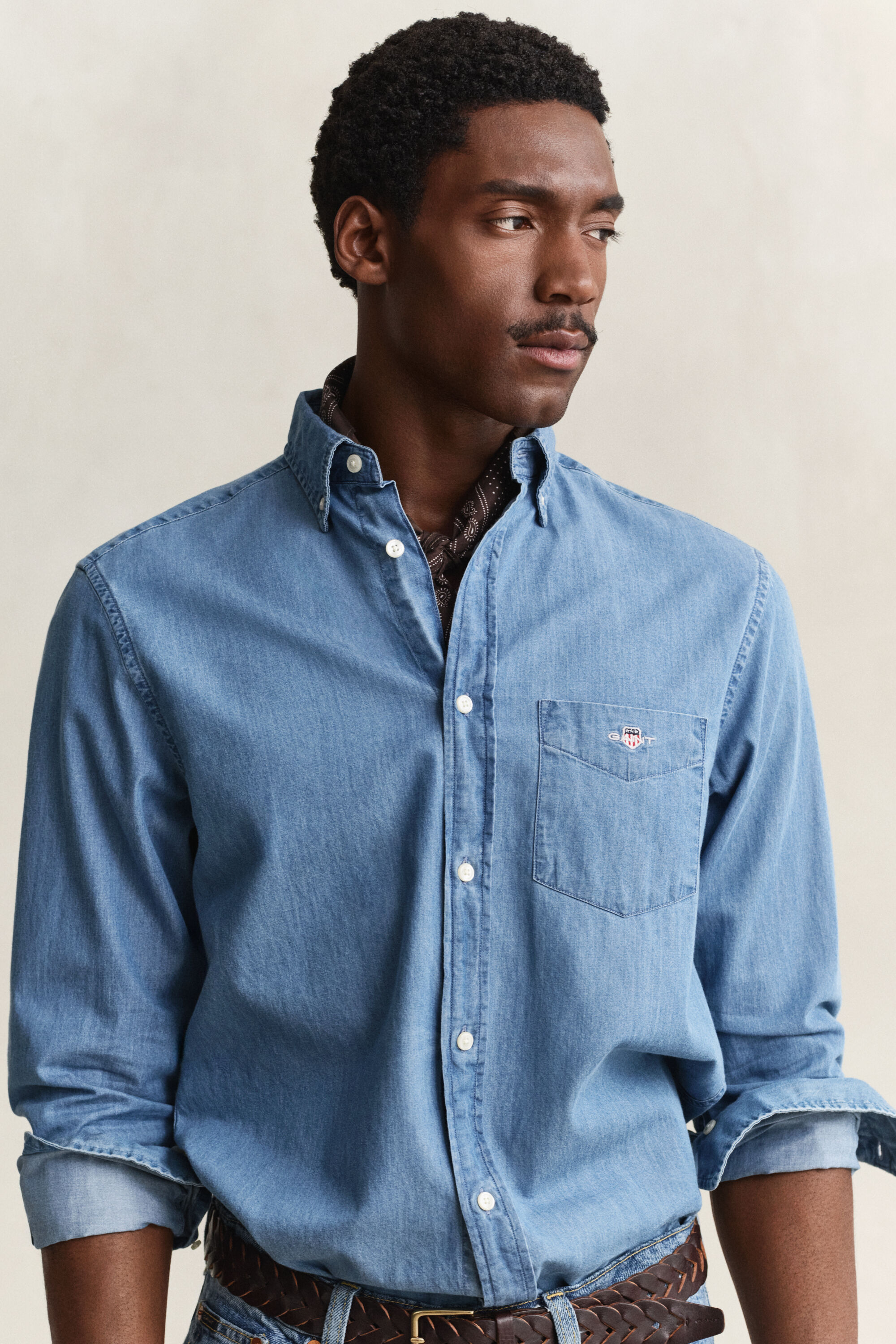 Camisa Regular Fit añil
