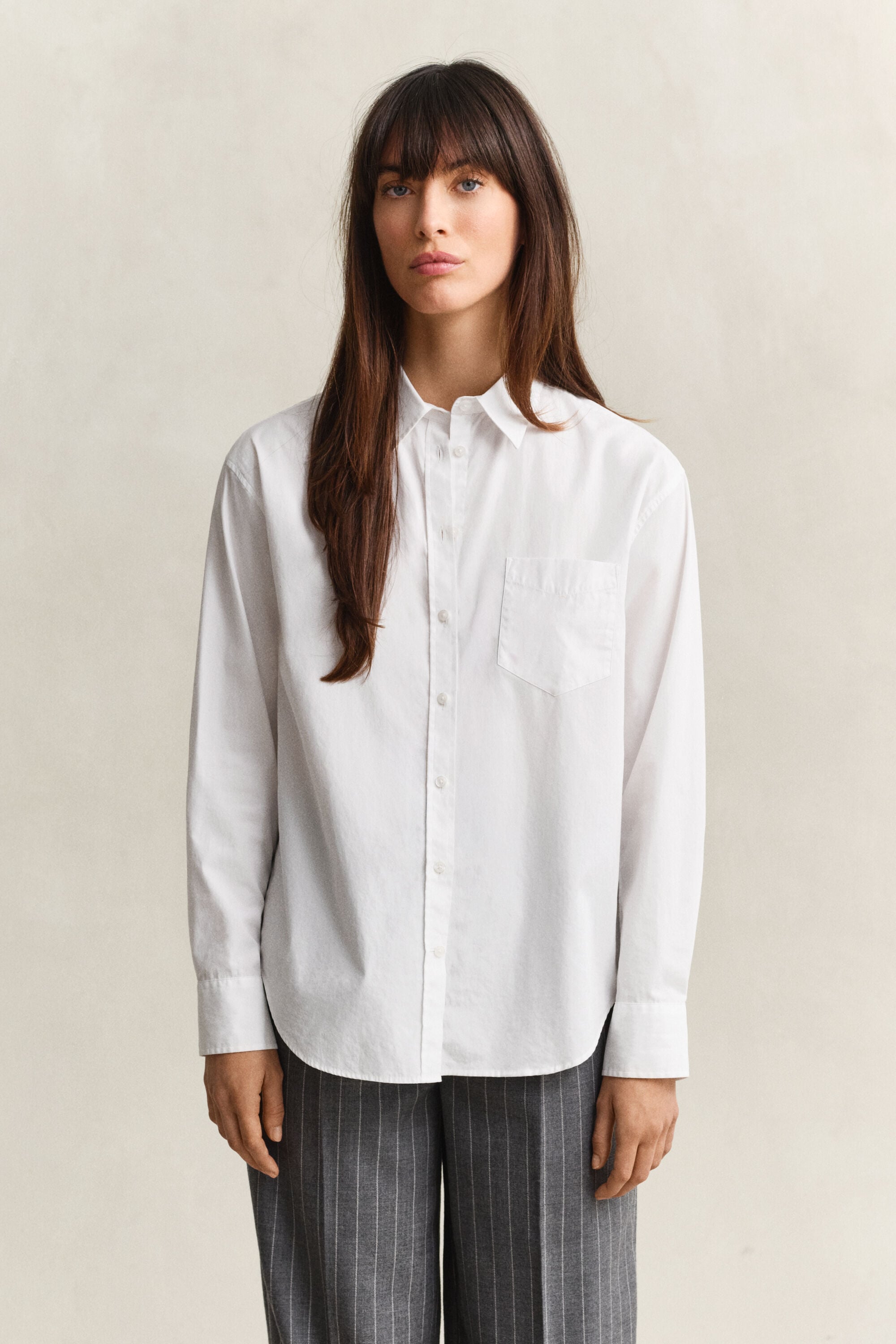 Camisa Relaxed Fit clásica de popelina