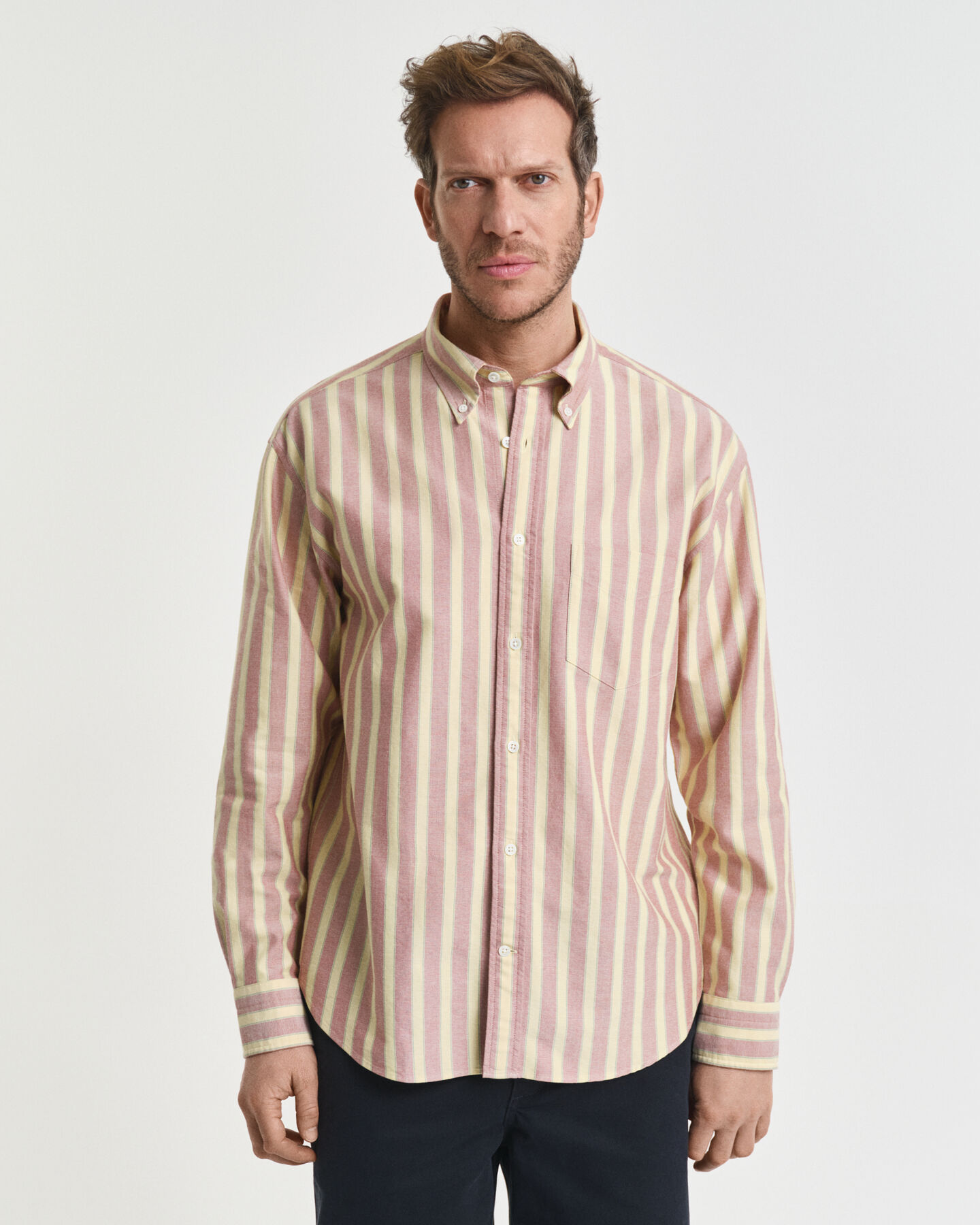 Camisa Oxford Relaxed Fit Heritage a rayas