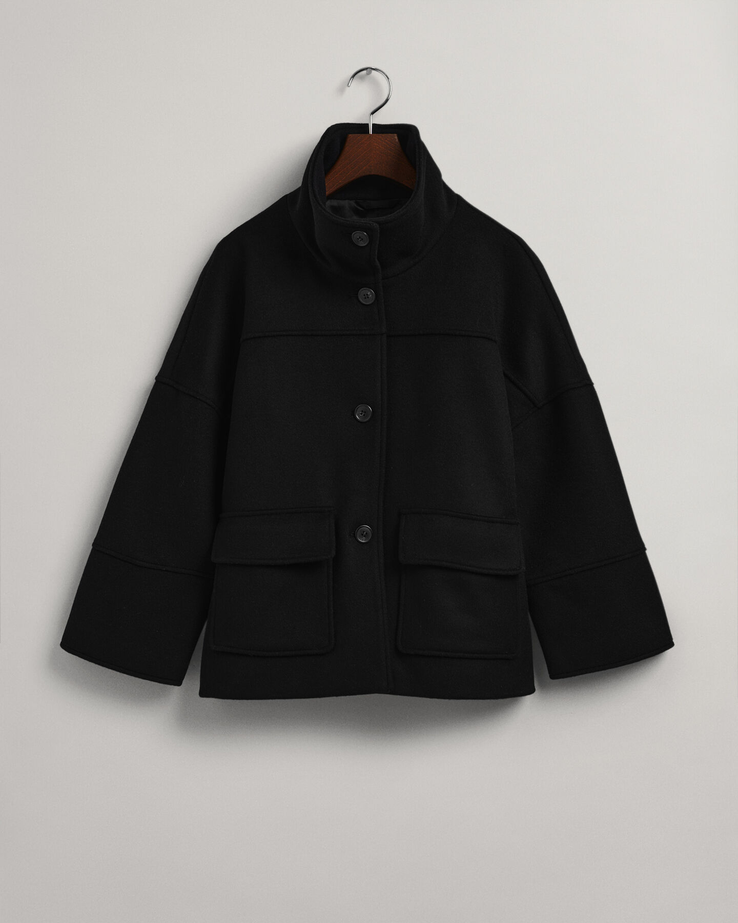 Chaqueta corta de mezcla de lana