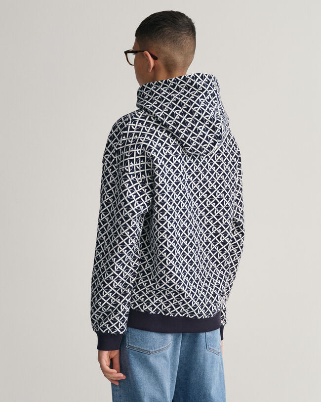 Sudadera con capucha extragrande Monogram Teen Boys