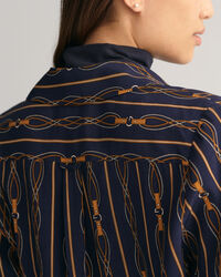 Vestido cruzado de rayas Regular Fit Rope