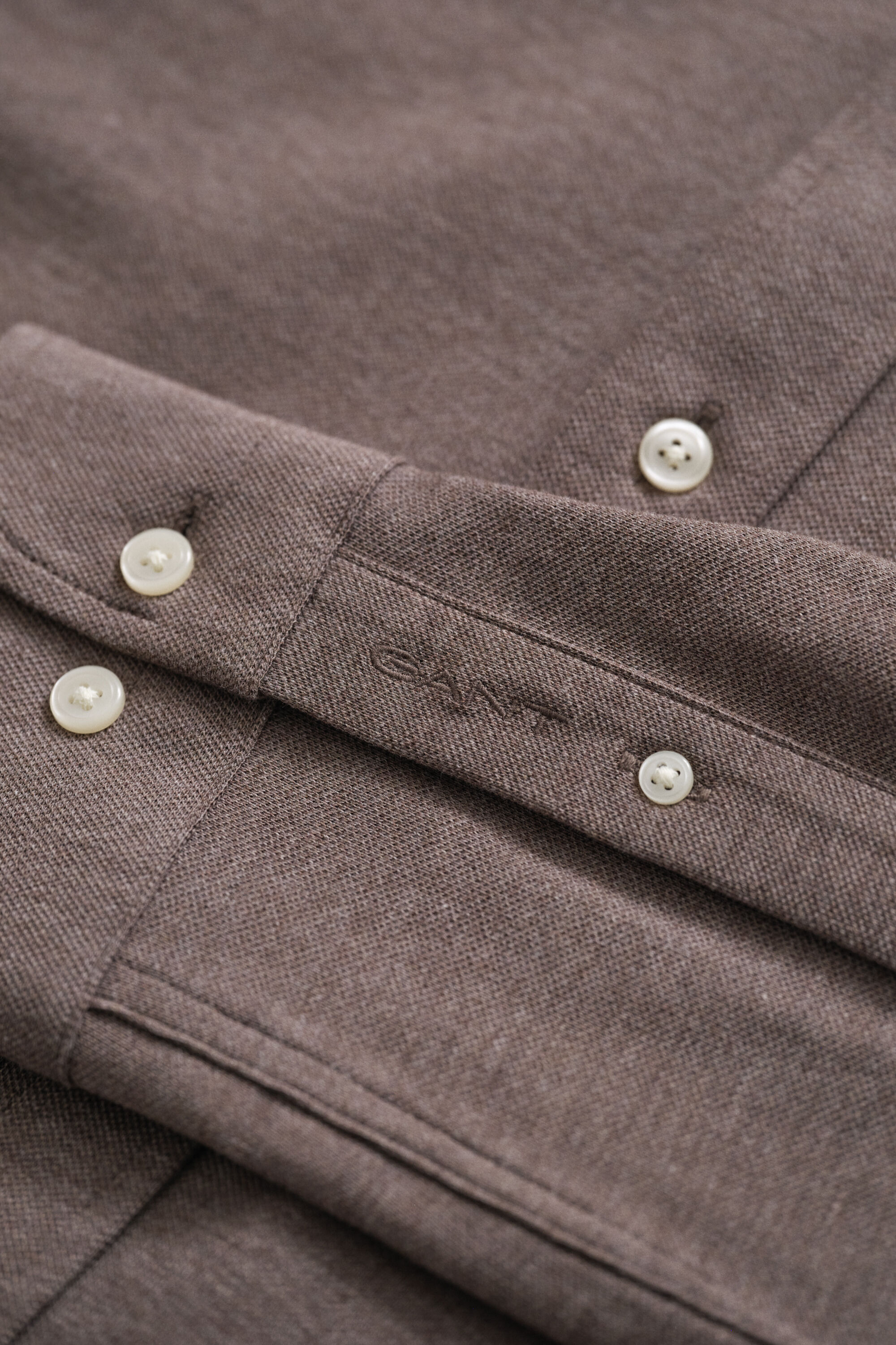 Camisa de punto de piqué elástico