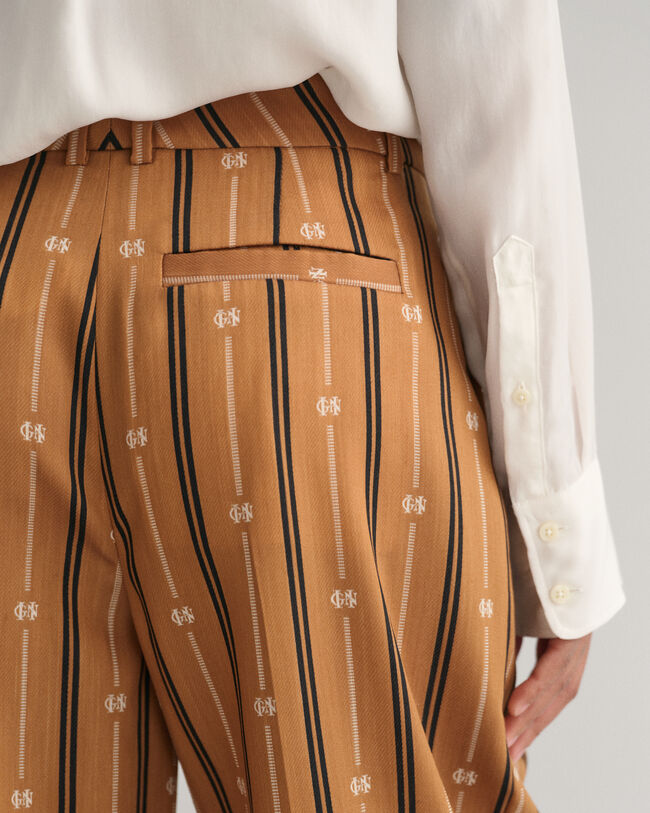 Pantalones Relaxed Fit Monogram a rayas