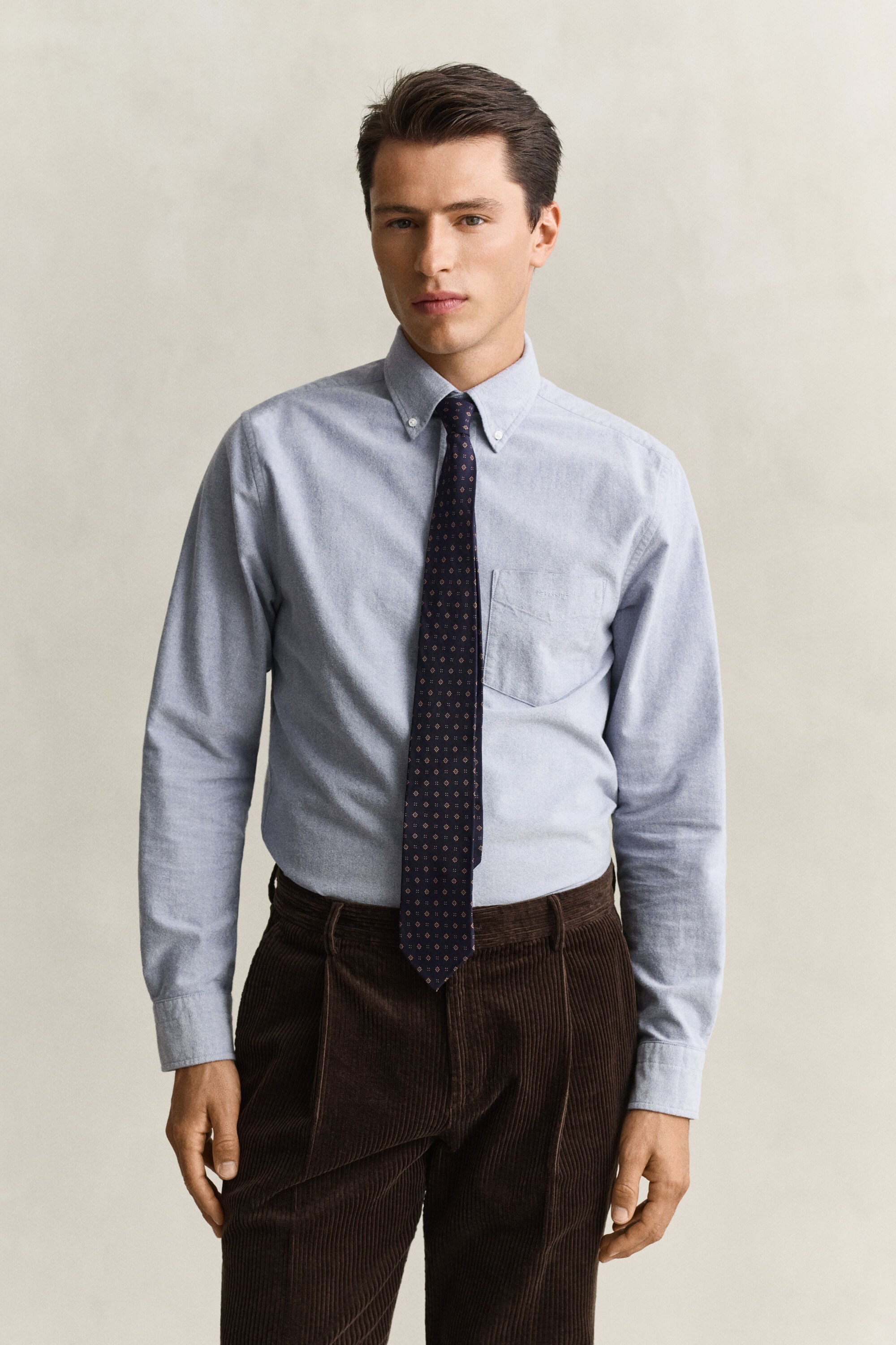Camisa Oxford perchada