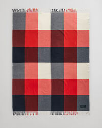 Colcha de lana merino extrafina a cuadros