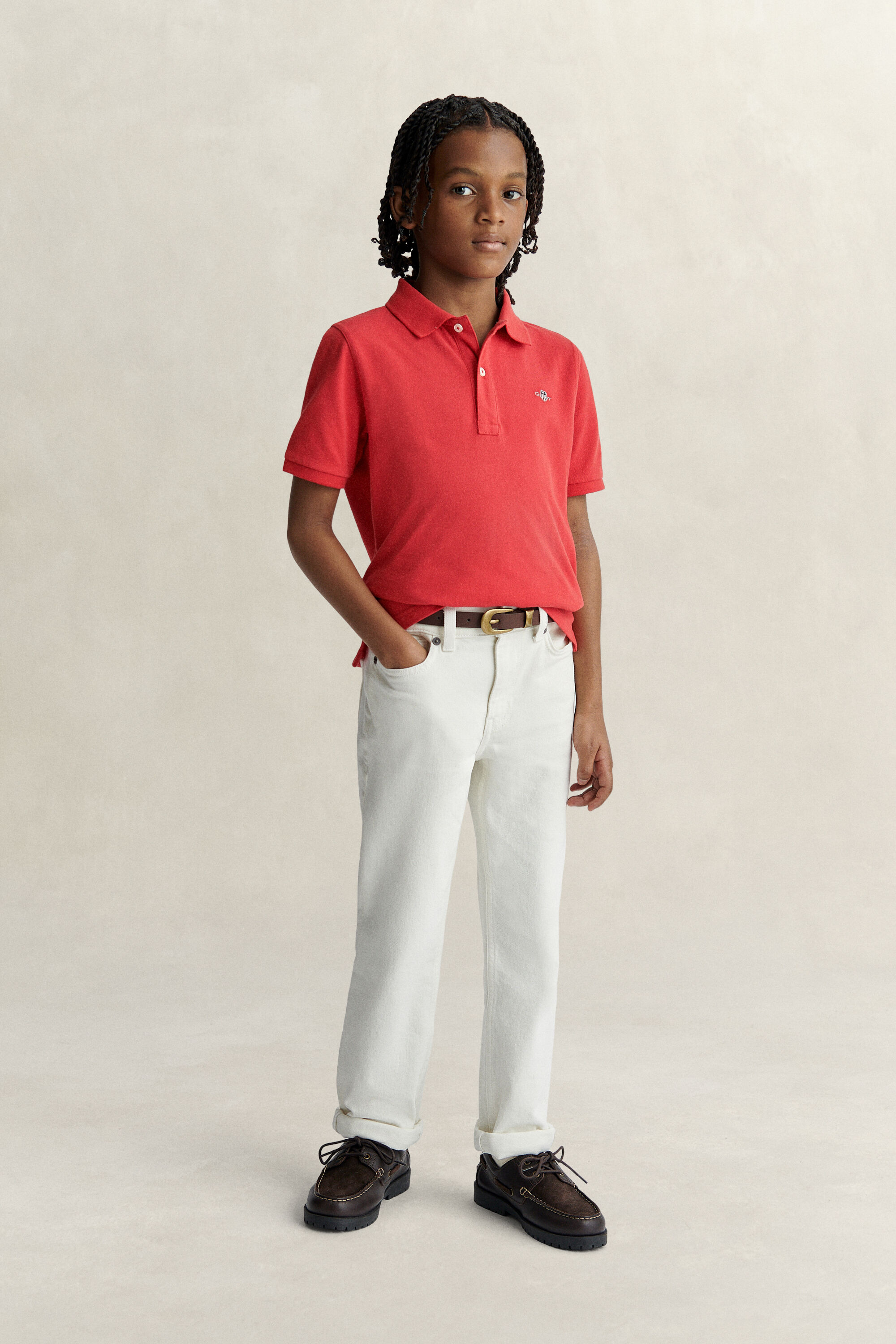 Polo de piqué Shield Teens