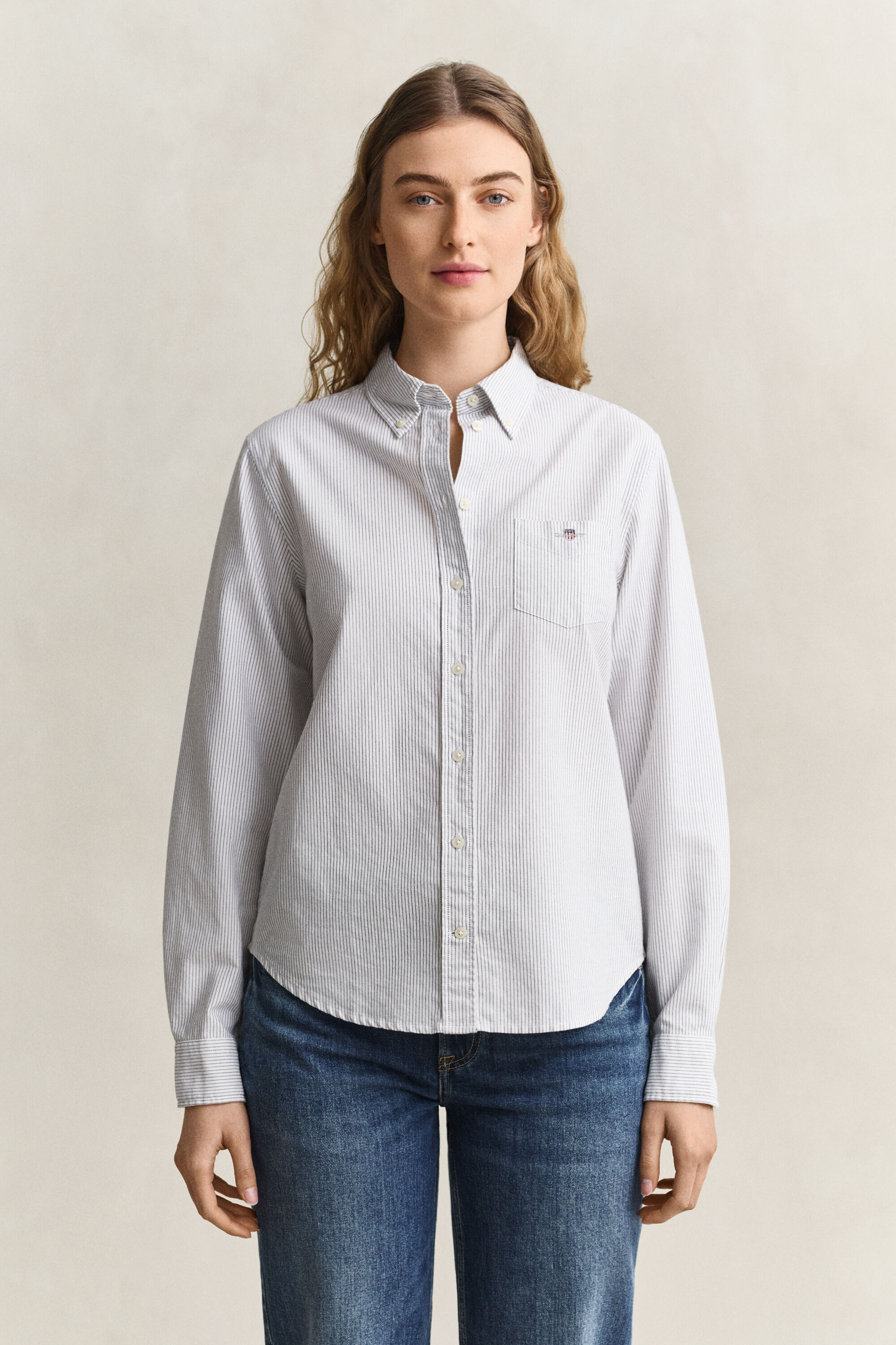 Camisa Oxford clásica a rayas