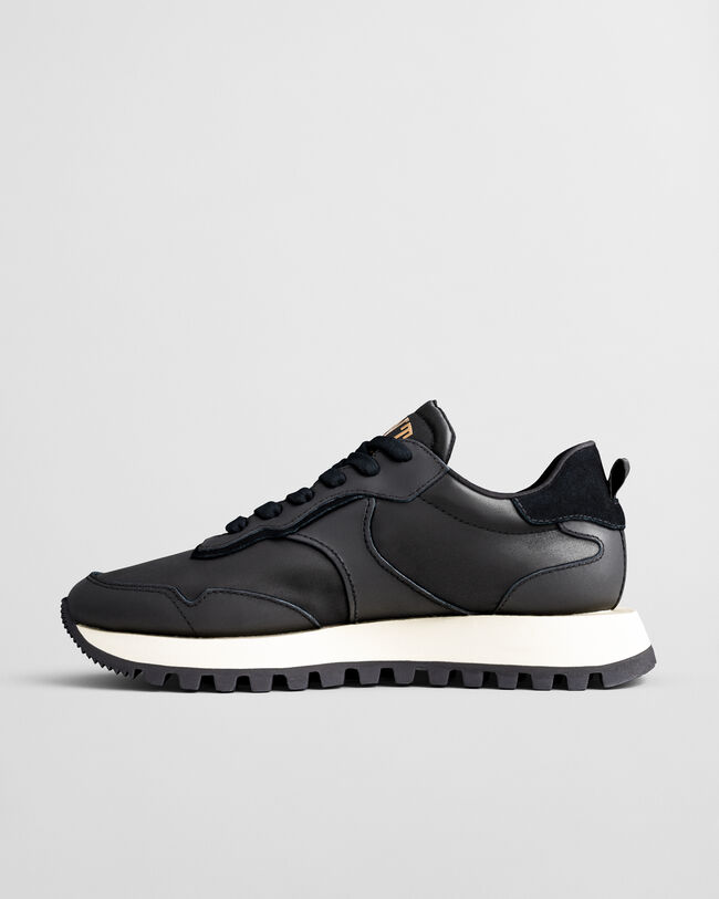 Zapatillas Caffay de ante y satén