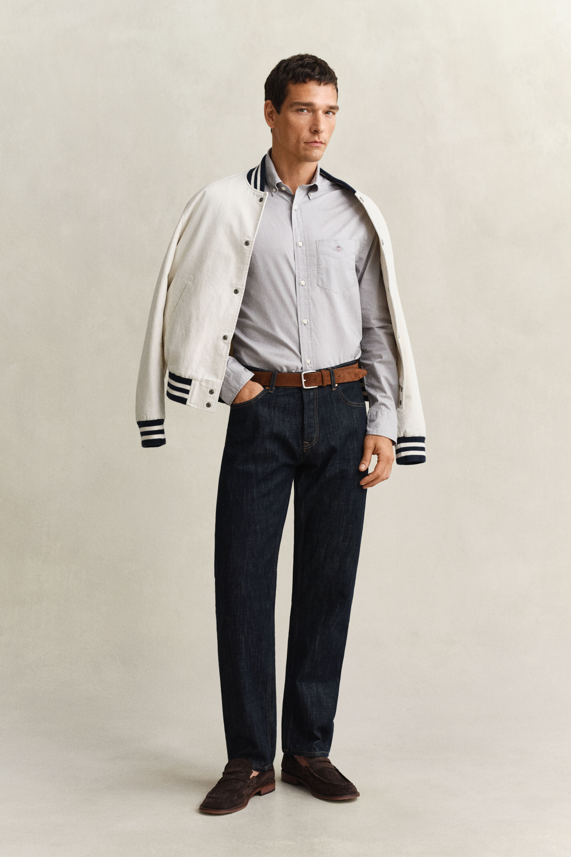 Camisa Regular Fit clásica de popelina