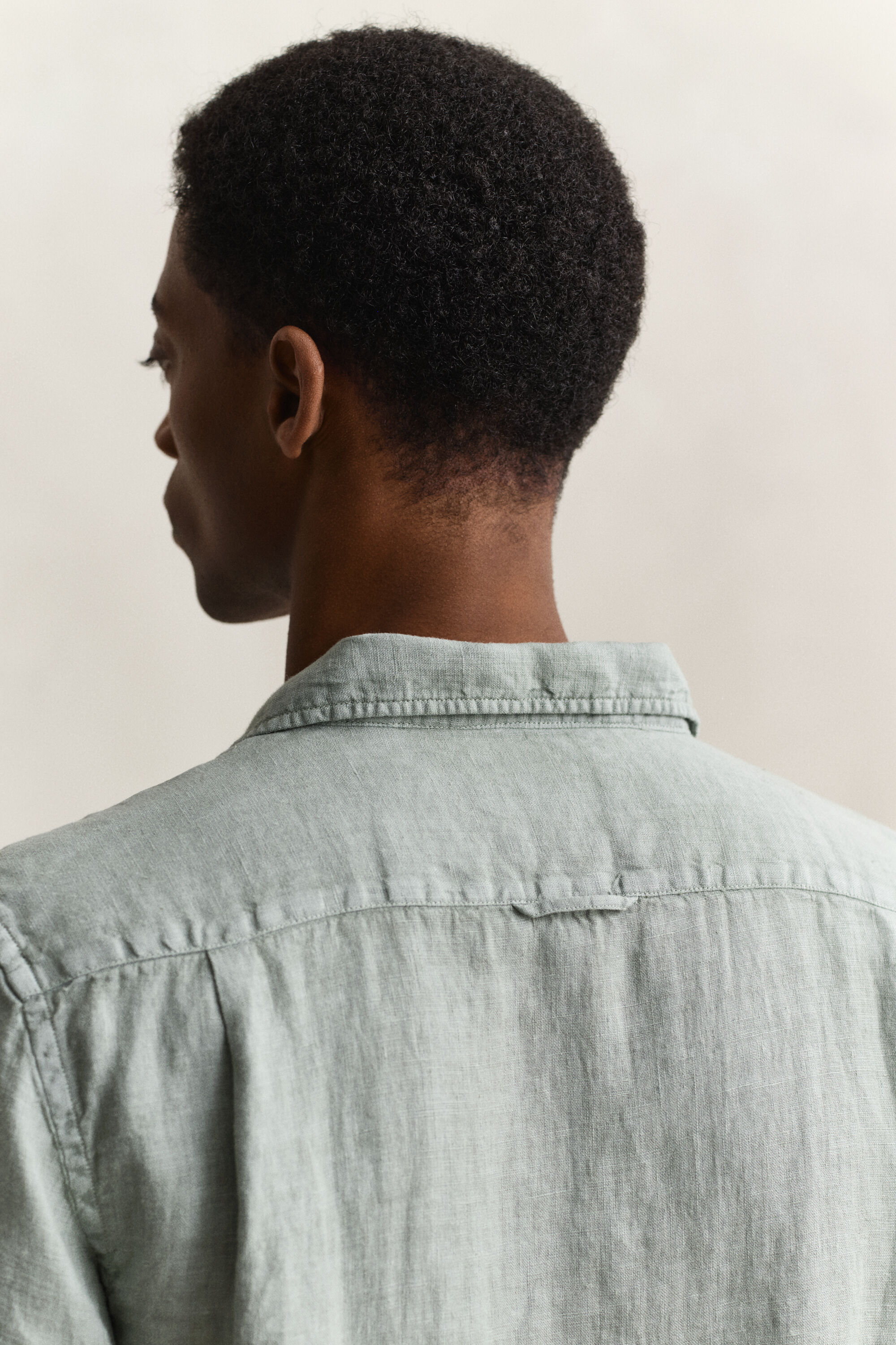 Camisa de lino de manga corta