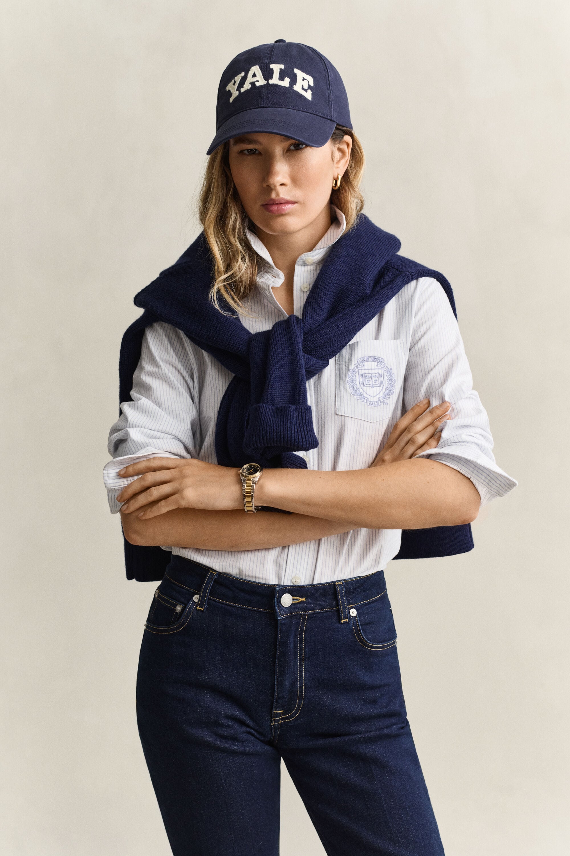 Camisa Oxford de rayas Gant x Yale