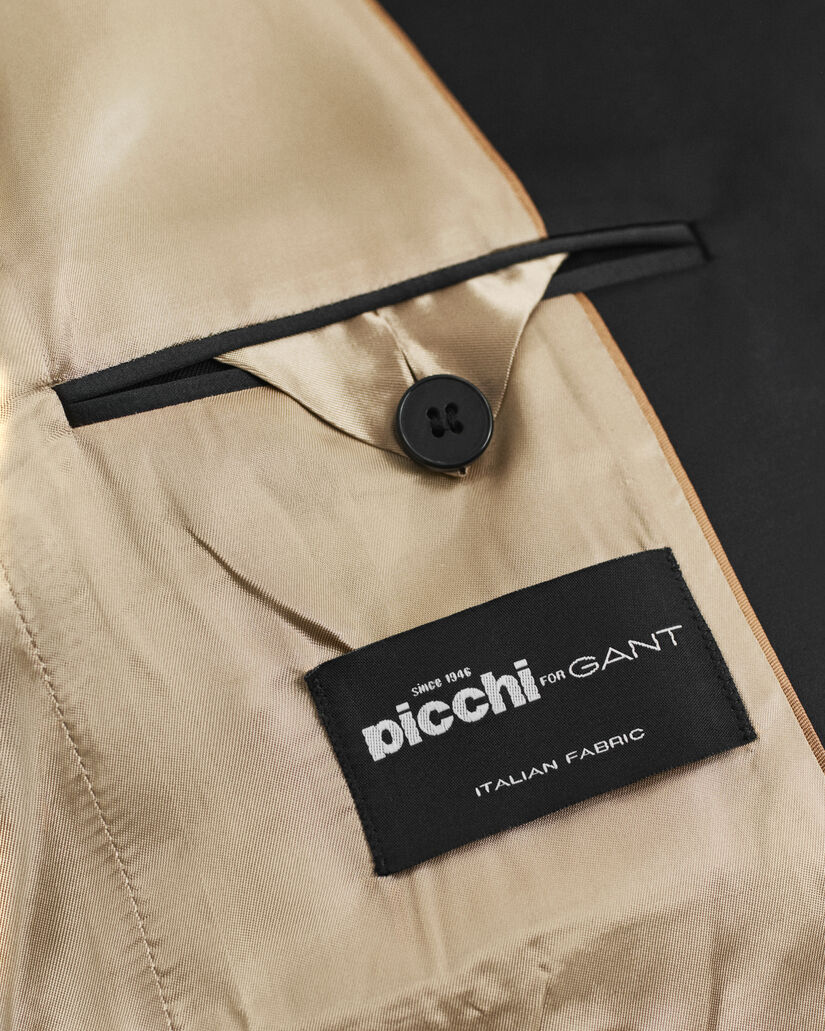 Americana Regular Fit Tuxedo en mezcla de lana