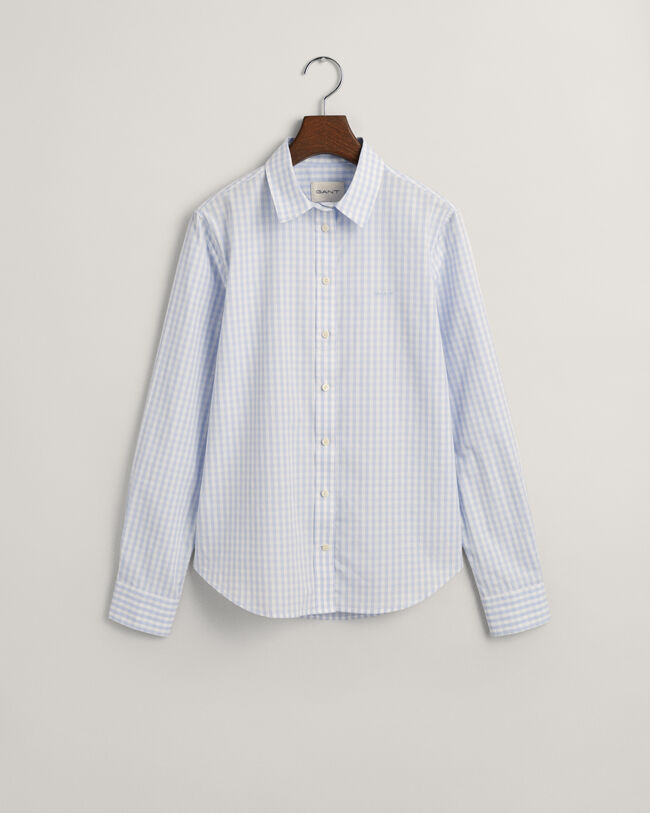 Camisa Regular Fit de popelina a cuadros Vichy