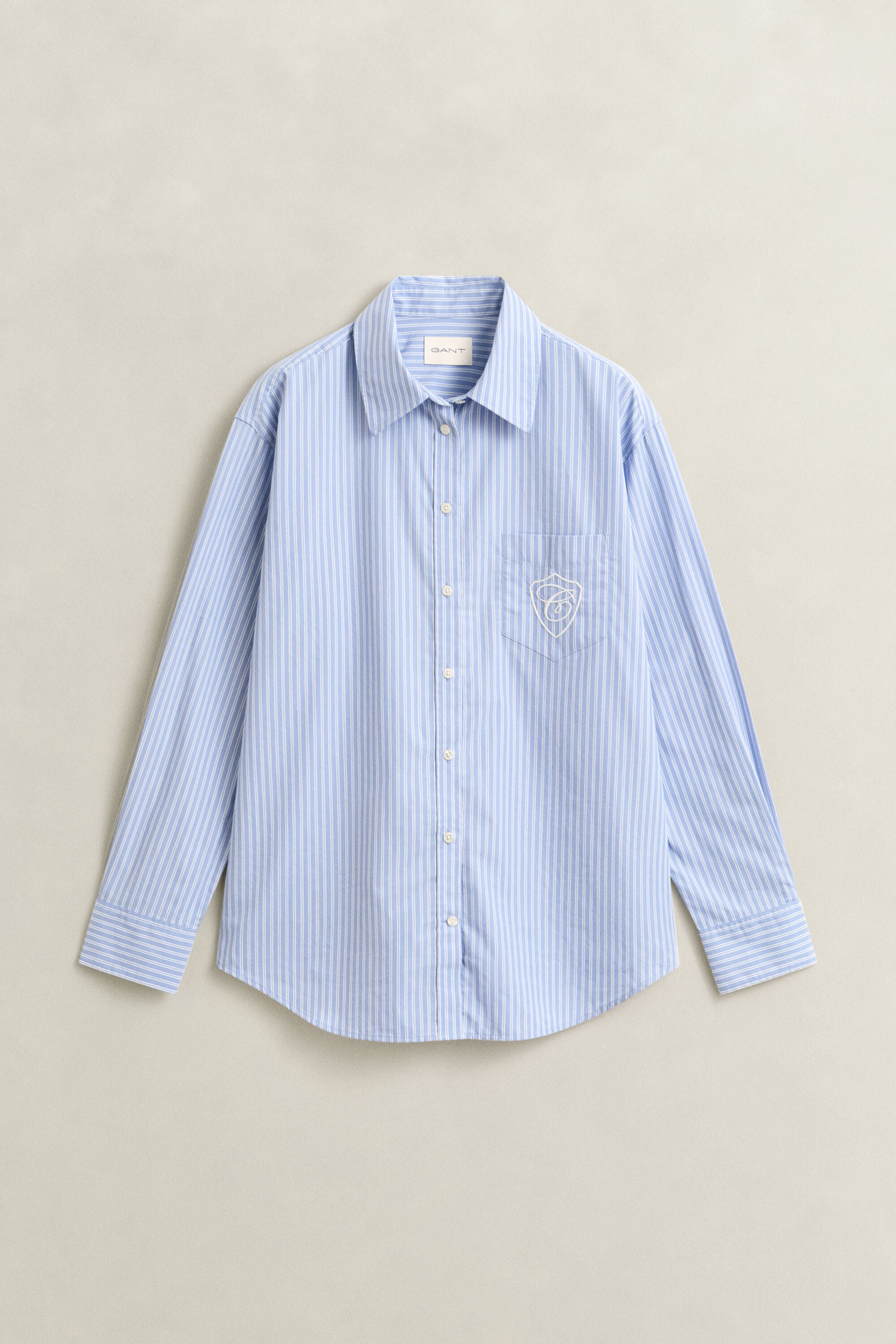 Camisa Relaxed Fit clásica de popelina a rayas