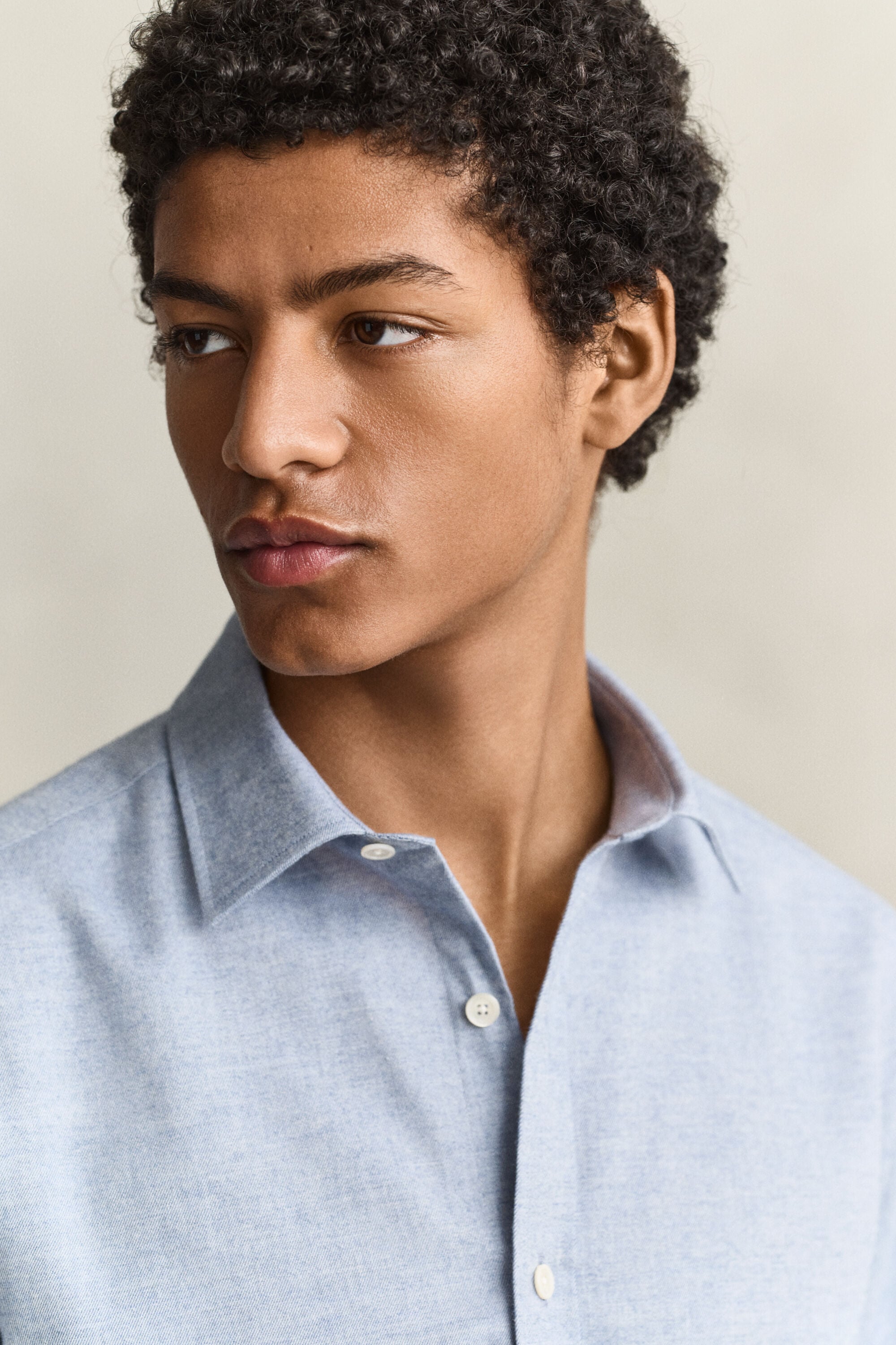 Camisa de franela jaspeada