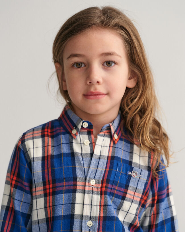 Camisa de franela a cuadros Regular Fit Kids