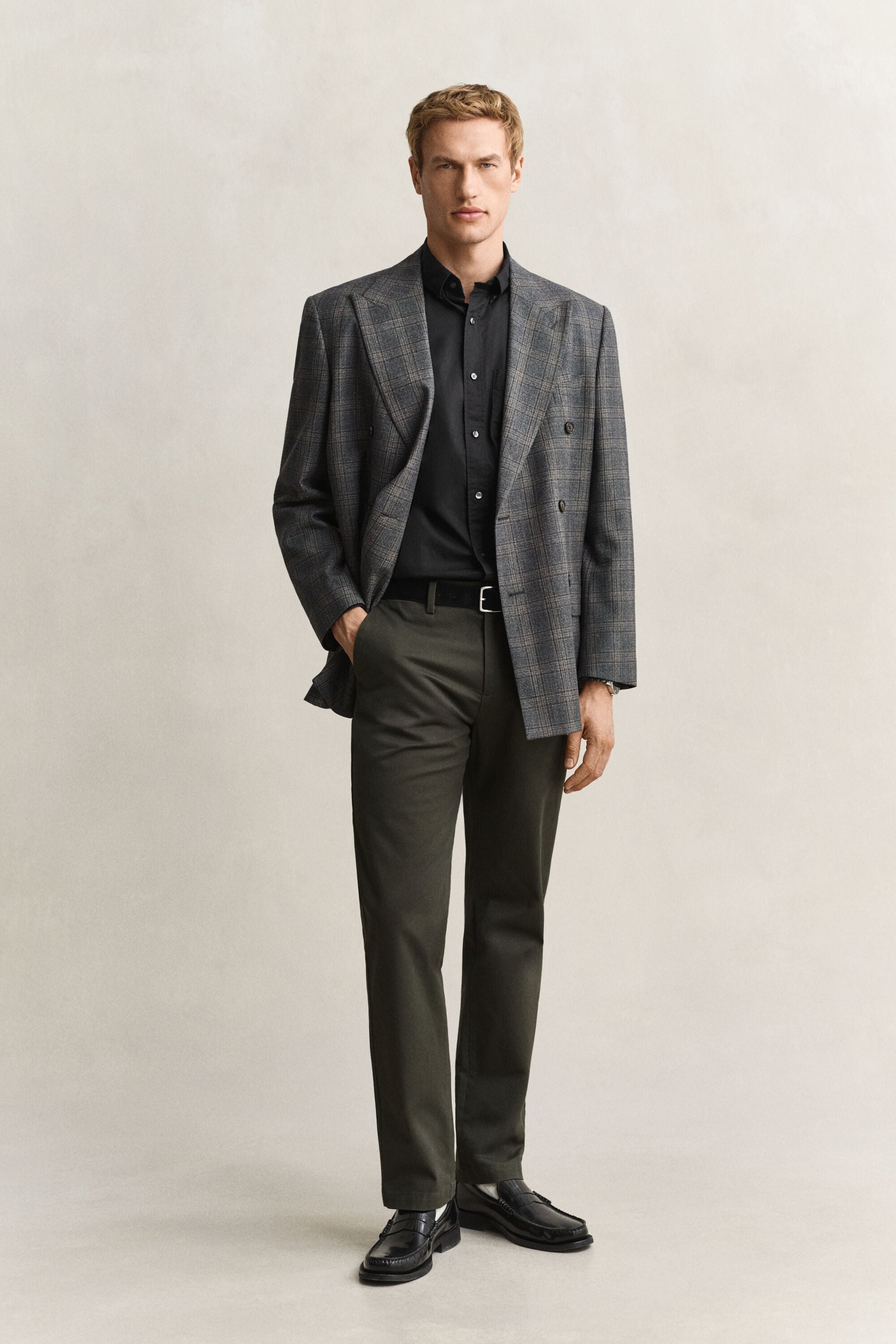 Camisa de popelina Regular Fit clásica