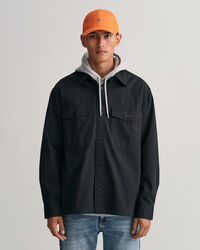 Gorra de sarga de algodón de perfil alto