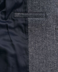 Chaqueta corta de lana con dise&ntilde;o de espiga